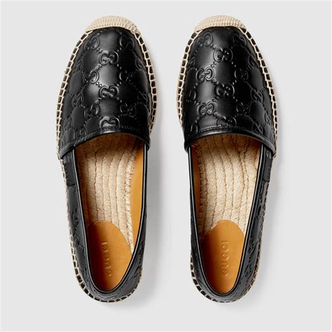 leather espadrilles gucci|gucci espadrilles denim.